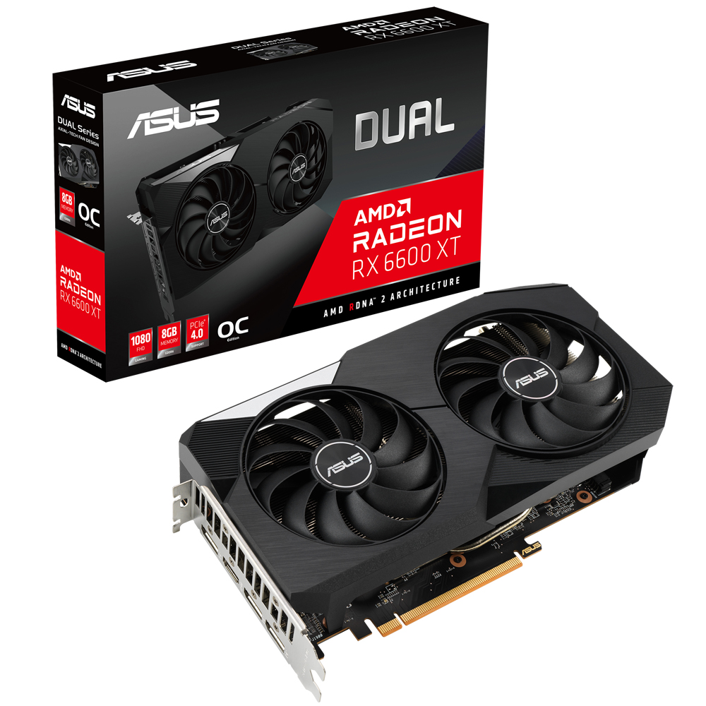 Radeon RX 6600 XT搭載グラフィックカード「ROG-STRIX-RX6600XT-O8G